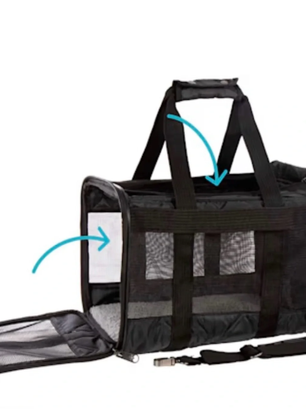 Sherpa Deluxe Black Soft Sided Dog & Cat Carrier